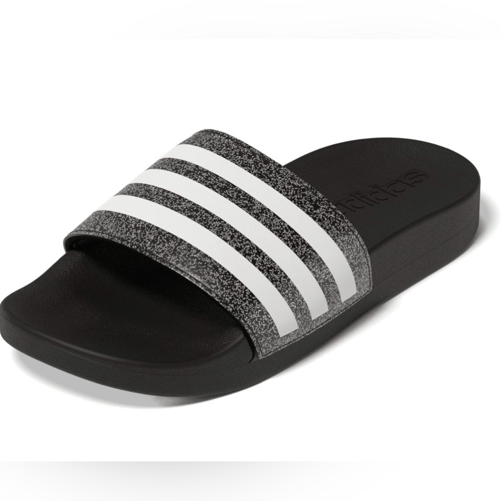 Adidas Unisex Child Adilette Comfort Slides Size 1 Black